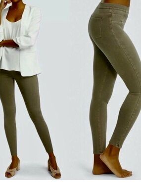 Olive Green Spanx Skinny Pull-On Jeggings